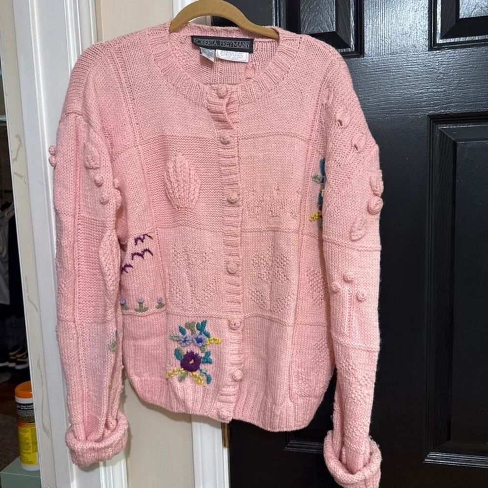 Vintage Roberta Freymann for Bergdorf Goodman Wool Cardigan